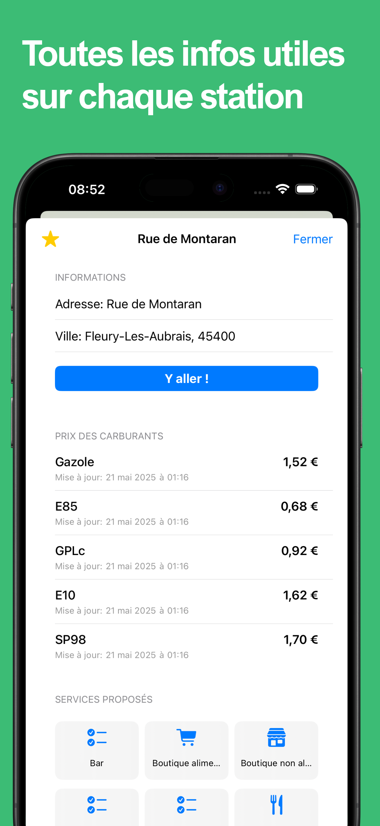 Carte Stations Carburant
